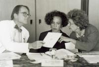 New York State First Lady Matilda Cuomo with Drs. Brown and Cunningham